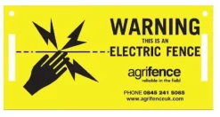 Battles Electric Fencing<Agrifence Warning Signs Pack of 3