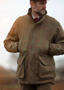 Alan Paine Jackets & Coats|Jackets & Coats<Men's Combrook Tweed Field Coat with Action Back