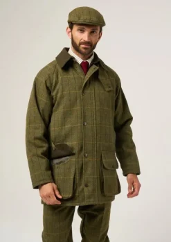 Alan Paine Jackets & Coats|Jackets & Coats<Men's Rutland Waterproof Tweed Shooting Coat