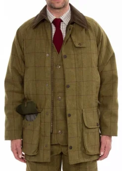 Alan Paine Jackets & Coats|Jackets & Coats<Men's Rutland Waterproof Tweed Shooting Coat