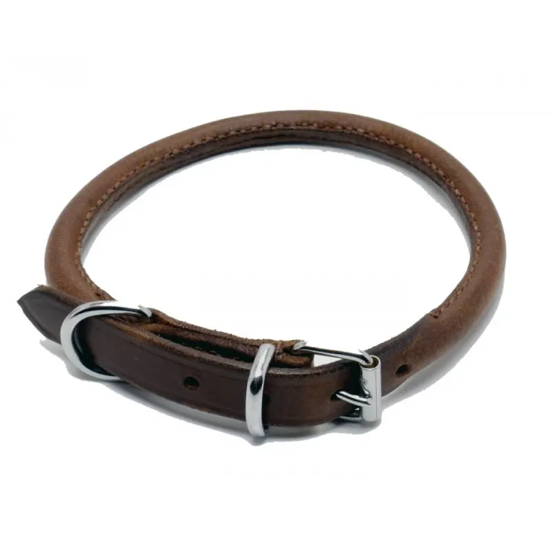 Ancol Pet Products Collars And Leads<Ancol Heritage Chestnut Leather Round Collar