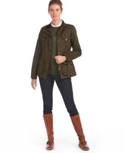 Barbour Jackets & Coats|Trousers<Women's Winter Defence Wax Jacket