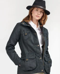 Barbour Jackets & Coats|Trousers<Women's Winter Defence Wax Jacket