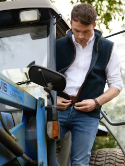 Beaumont u0026 Bear Gilets|Gilets<Beaumont & Bear Men's Topsham Fleece Gilet