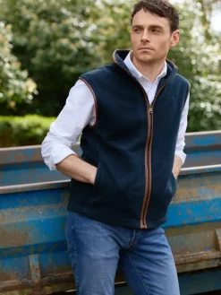 Beaumont u0026 Bear Gilets|Gilets<Beaumont & Bear Men's Topsham Fleece Gilet