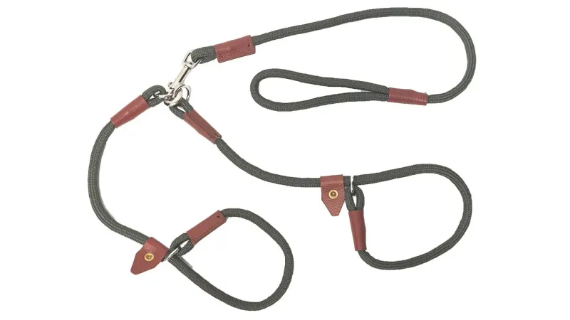 John Rothery Collars And Leads<Bisley Double Stop Slip Lead Rope Natural