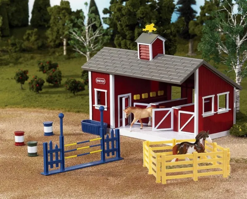 Breyer Toys<Red Stable Playset