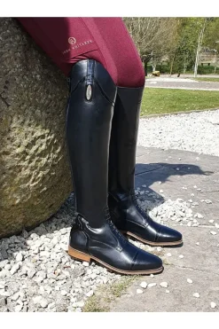 Brogini Long Riding Boots<Florence Vogue Croc Field Boot - Black (SIZES 42-46)