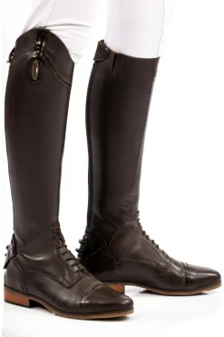 Brogini Long Riding Boots<Florence Vogue Croc Field Boot - Brown (SIZES 42-46)