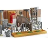 Bruder Toys<Cow & Calf Barn with Farmer