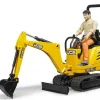 Kayes Of Cardiff Toys<Bruder JCB Micro Excavator & Worker