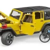 Bruder Toys<Jeep Wrangler and Bike