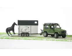 Bruder Toys<Land Rover Defender Station Wagon with Horse Trailer
