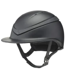 Charles Owen Riding Hats|Riding Hats<Halo Riding Helmet Wide Peak - Black Matte Luxe
