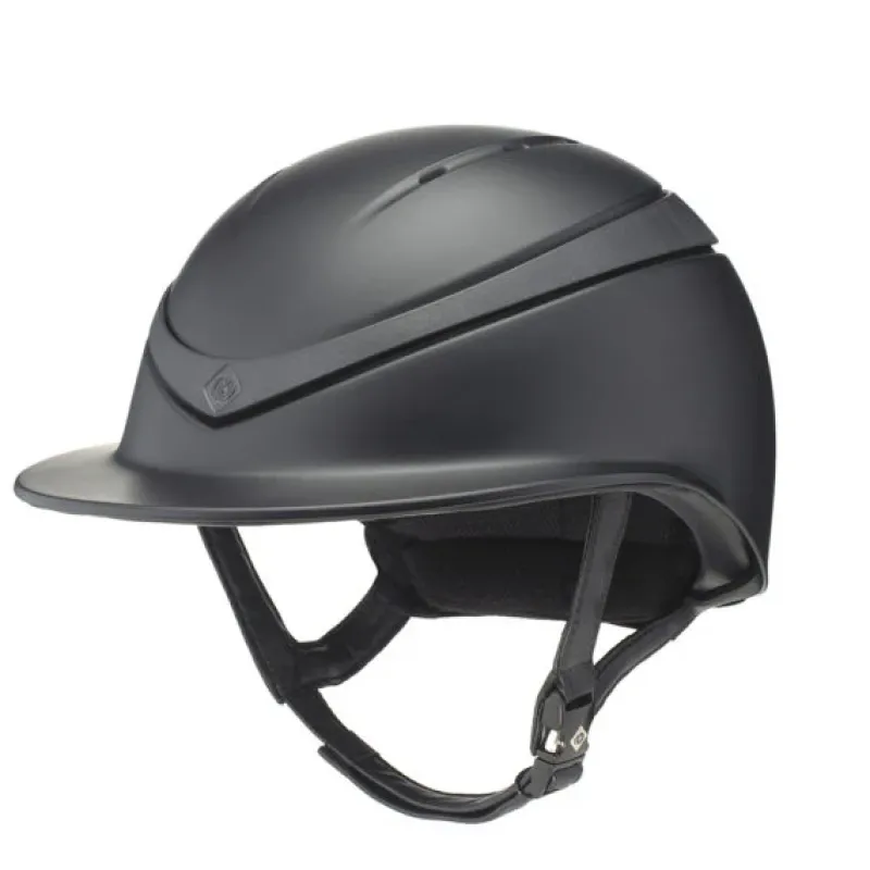 Charles Owen Riding Hats|Riding Hats<Halo Riding Helmet Wide Peak - Black Matte Luxe