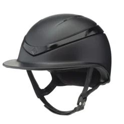 Charles Owen Riding Hats|Riding Hats<Halo Riding Helmet Wide Peak - Black Matte Luxe