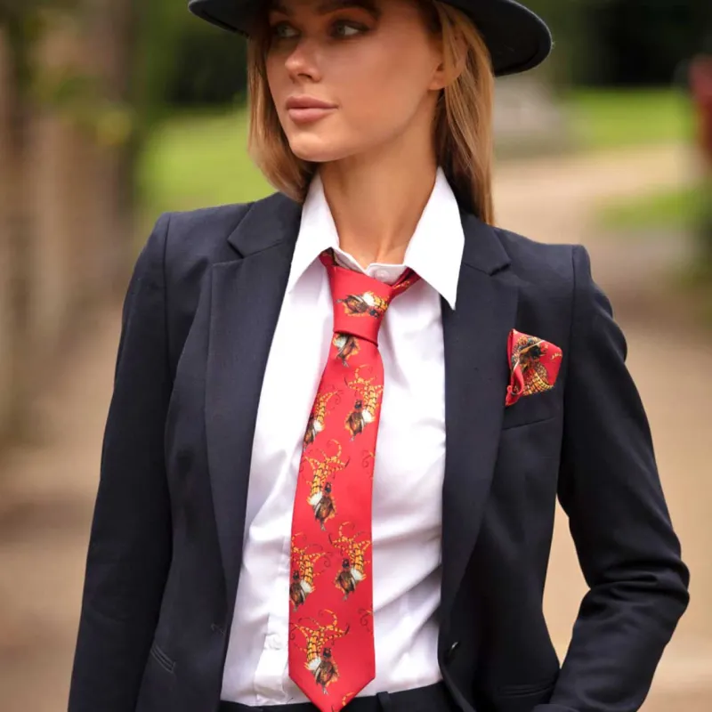 Clare Haggas Fine Art Scarves|Scarves<Clare Haggas Bruce Tie and Silk Square Set