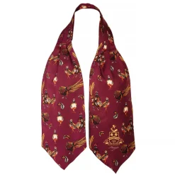Clare Haggas Fine Art Country Accessories|Ties<Clare Haggas Here Come The Girls Game Birds Cravat Mulberry