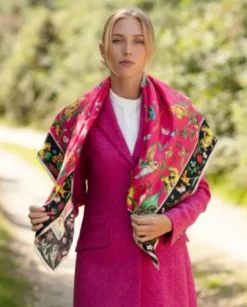Clare Haggas FIne Art Scarves|Scarves<Clare Haggas Large Dreams Can Come True Large Square Peony and Ebony