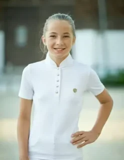 Covalliero Show Shirts<Kids White Competition Shirt SS22