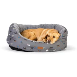 Danish Design Dog Beds & Blankets<Fat Face Marching Dogs Deluxe Slumber Bed