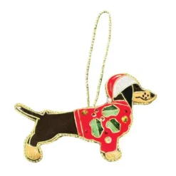 Equetech Homeware<Canine Embroidered Christmas Decoration