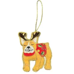Equetech Homeware<Canine Embroidered Christmas Decoration