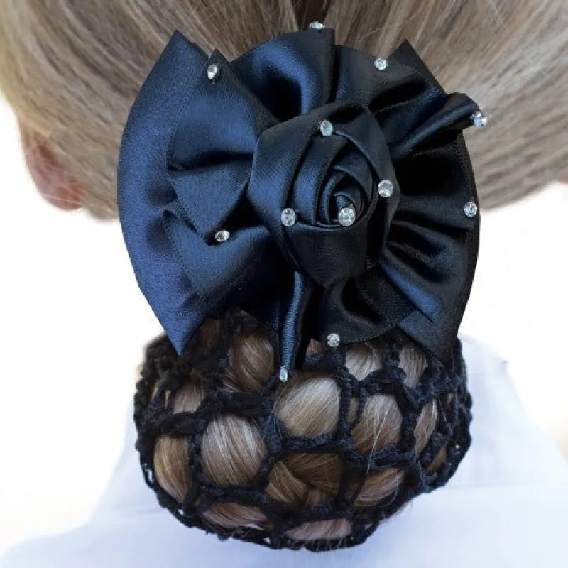 Equetech Hair Bands & Nets<Crystal Dressage Rosette Ribbon Bow & Net