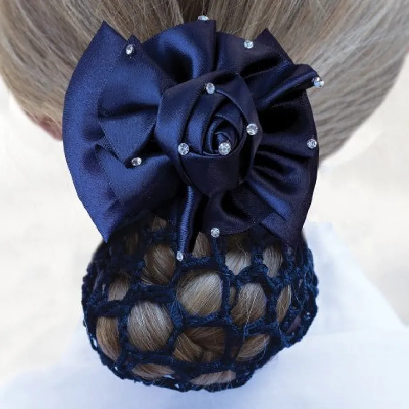 Equetech Hair Bands & Nets<Crystal Dressage Rosette Ribbon Bow & Net