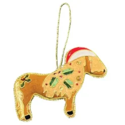 Equetech Homeware<Equine Embroidered Christmas Decoration