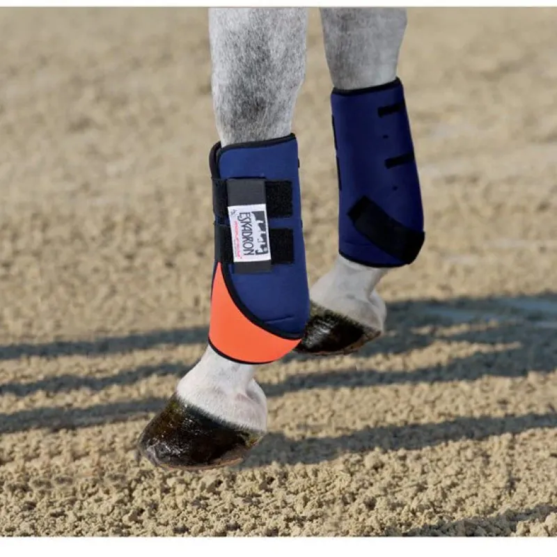 Eskadron Magnetic Therapy|Tendon And Fetlock Boots<Pro Cool Boots Blue/Orange Size II