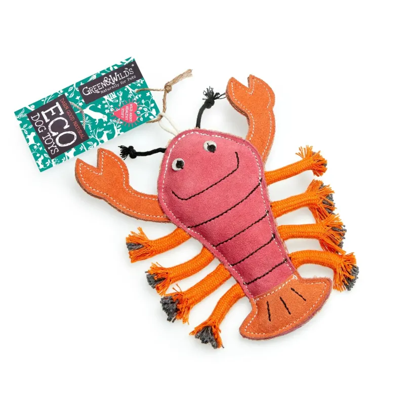 Green u0026 Wild's Dog Toys<Green & Wild's Larry The Lobster Eco Dog Toy