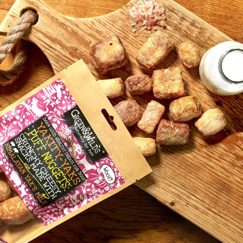 Green u0026 Wild's Dog Treats|Dog Treats<Green & Wild's Yakity Yak Puff Nuggets