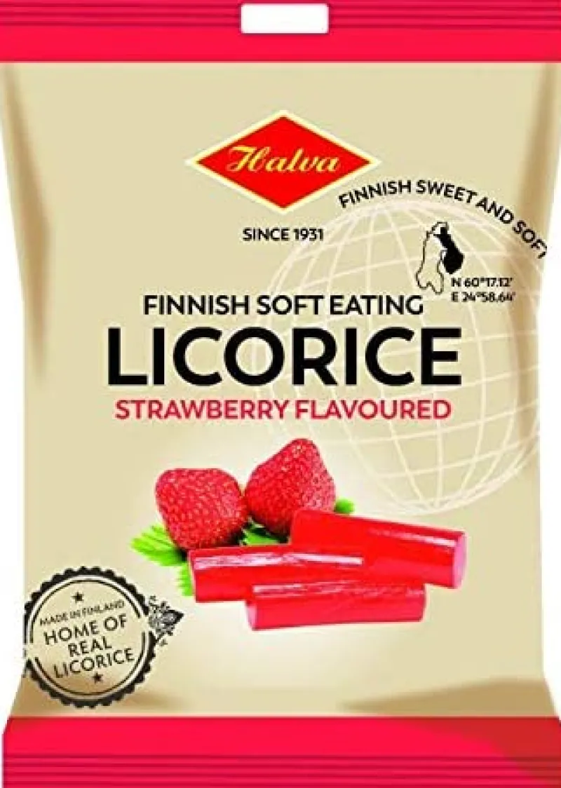 Creme d'Or Sweets|Food<Halva Finnish Soft Eating Liquorice - Strawberry
