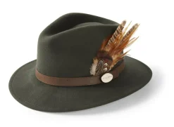 Hicks u0026 Brown Hats|Hats<Hicks & Brown Suffolk Fedora Hat (Gamebird Feather)