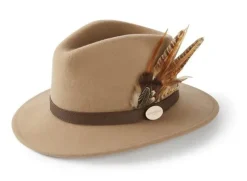 Hicks u0026 Brown Hats|Hats<Hicks & Brown Suffolk Fedora Hat (Gamebird Feather)