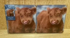 Du0026C Supplies Homeware<Highland Calf Coaster Pack Of 6
