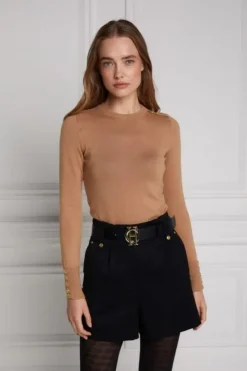 Holland Cooper Sweaters & Jumpers|Shirts & Tops<Button Knit Crew Neck