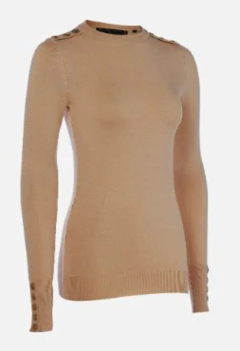Holland Cooper Sweaters & Jumpers|Shirts & Tops<Button Knit Crew Neck