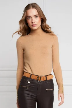 Holland Cooper Sweaters & Jumpers|Shirts & Tops<Buttoned Knit Roll Neck