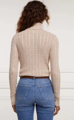 Holland Cooper Sweaters & Jumpers|Sweaters & Jumpers<Women's Seattle Roll Neck Cable Knit Jumper