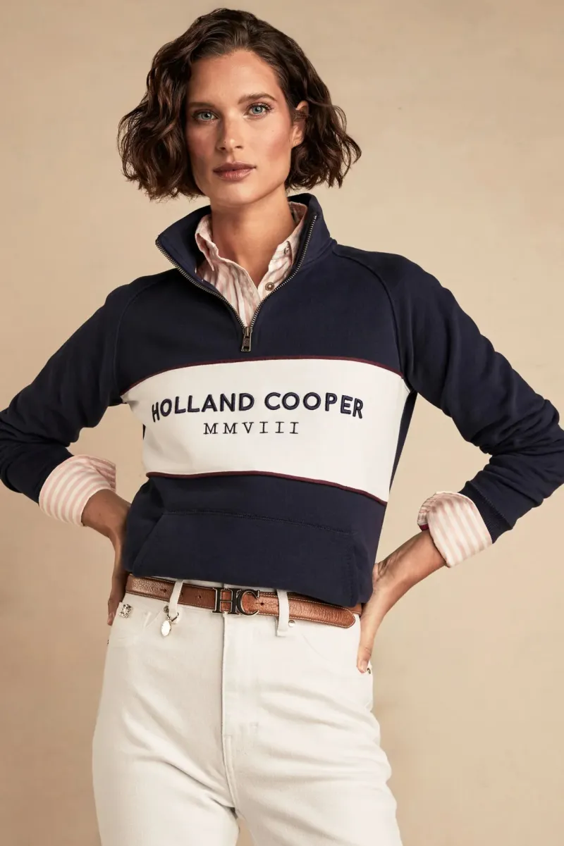 Holland Cooper Sweaters & Fleeces|Sweaters & Jumpers<Womens Sporting Heritage Zip Henley