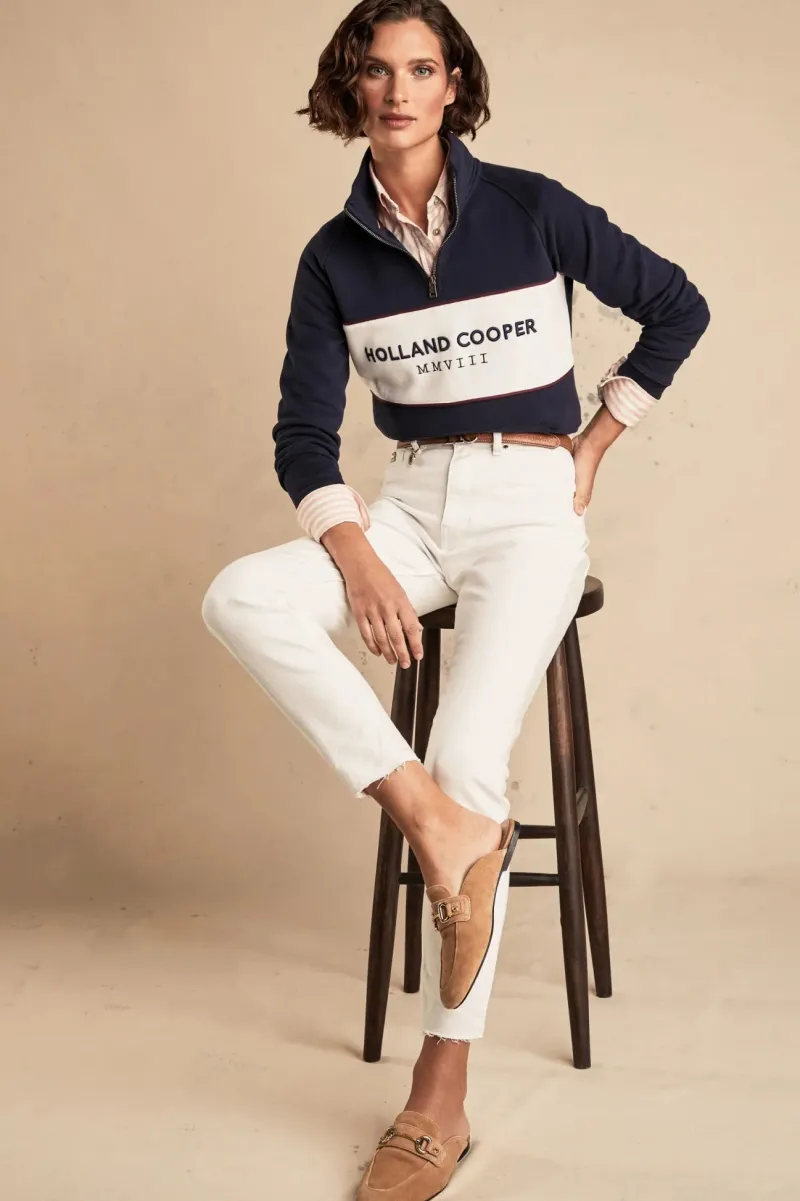 Holland Cooper Sweaters & Fleeces|Sweaters & Jumpers<Womens Sporting Heritage Zip Henley
