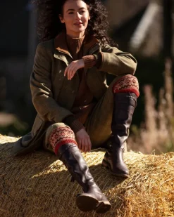 House Of Cheviot Shooting Accessories|Shooting Accessories<Lady Fairisle Sock Chestnut