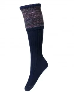 House of Cheviot /John Mills Socks<House of Cheviot Lady Katrine Sock Navy