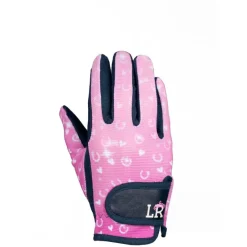 Hy equestrian Riding Hat Accessories<Pony Fantasy Riding Gloves by Little Rider - Pink/Navy