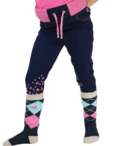 Hy equestrian Jodhpurs & Breeches<Hy Little Rider I Love My Pony Collection Denim Pull-On Breeches