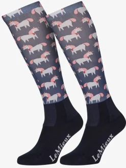 LeMieux Socks|Socks<Footsie Socks - Christmas Unicorns