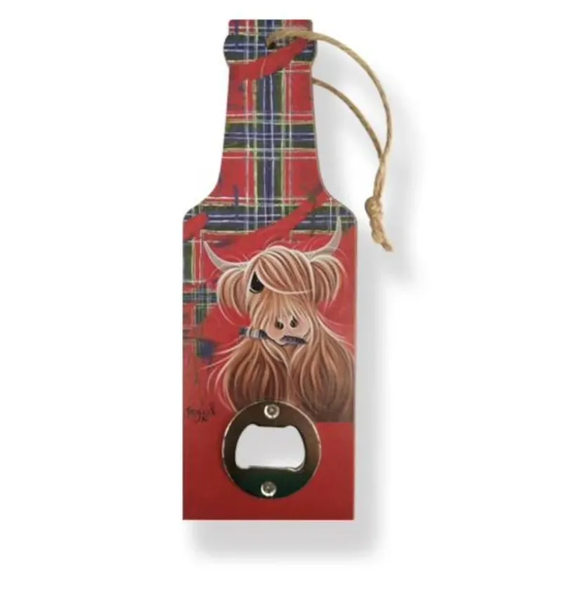 Du0026C Supplies Homeware<McMoo Tartan Paint Bottle Opener with Magnet