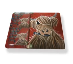 Du0026C Supplies Homeware<McMoo Tartan Paint Tablemat & Coaster Set